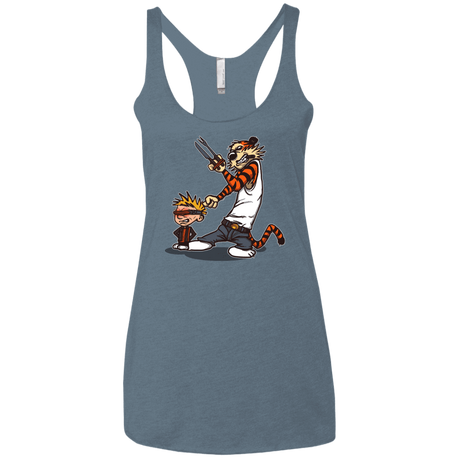 T-Shirts Indigo / X-Small Superhero Team Women's Triblend Racerback Tank