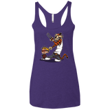 T-Shirts Purple Rush / X-Small Superhero Team Women's Triblend Racerback Tank