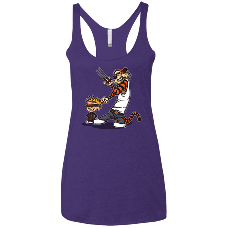 T-Shirts Purple Rush / X-Small Superhero Team Women's Triblend Racerback Tank