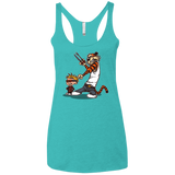 T-Shirts Tahiti Blue / X-Small Superhero Team Women's Triblend Racerback Tank