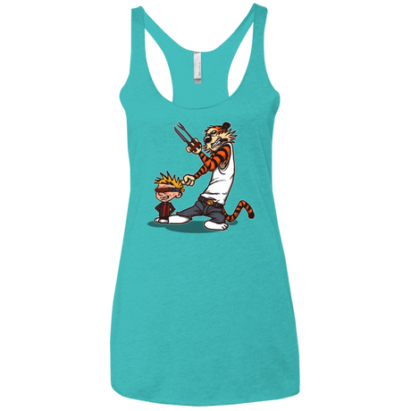 T-Shirts Tahiti Blue / X-Small Superhero Team Women's Triblend Racerback Tank