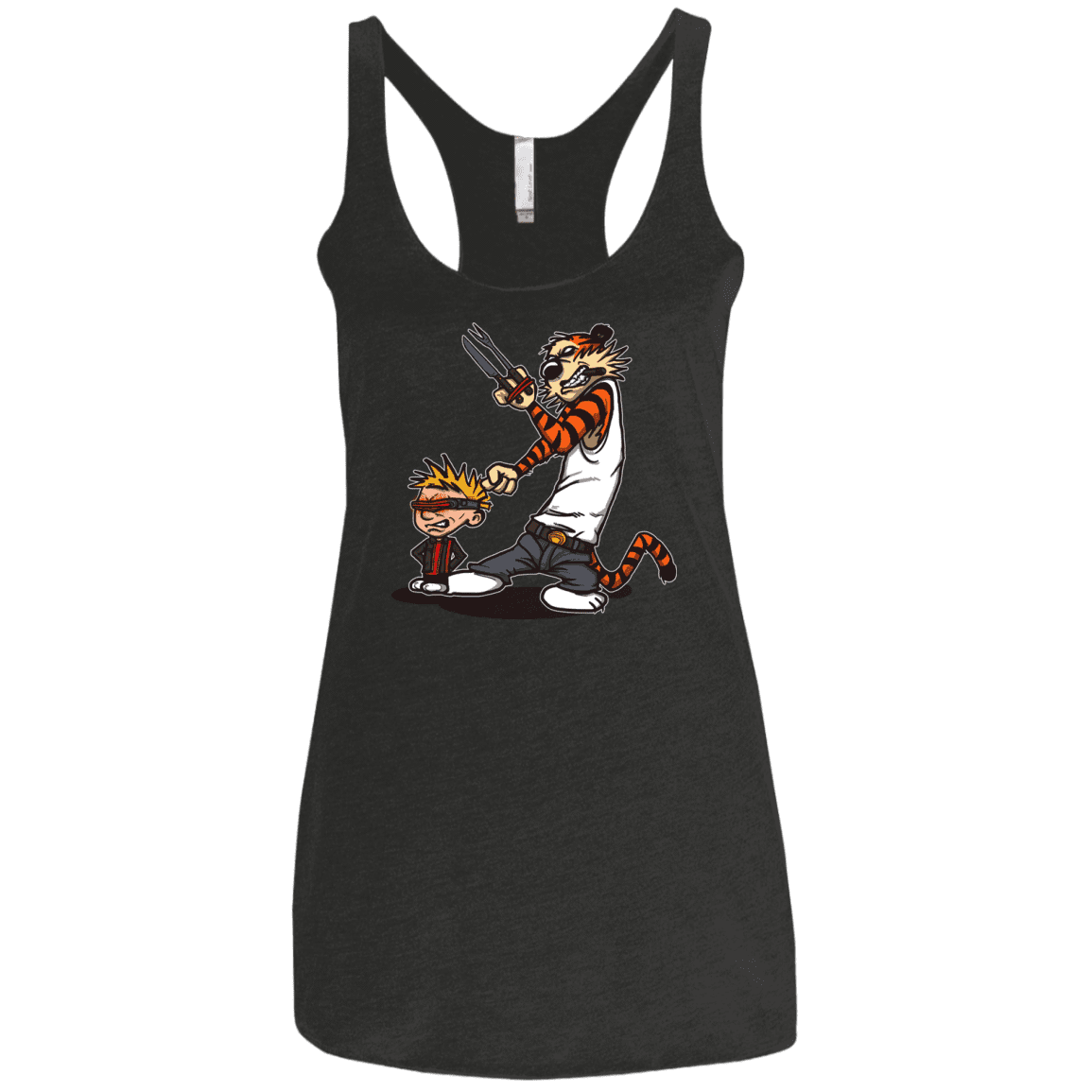 T-Shirts Vintage Black / X-Small Superhero Team Women's Triblend Racerback Tank