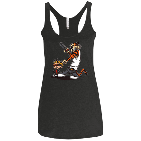 T-Shirts Vintage Black / X-Small Superhero Team Women's Triblend Racerback Tank