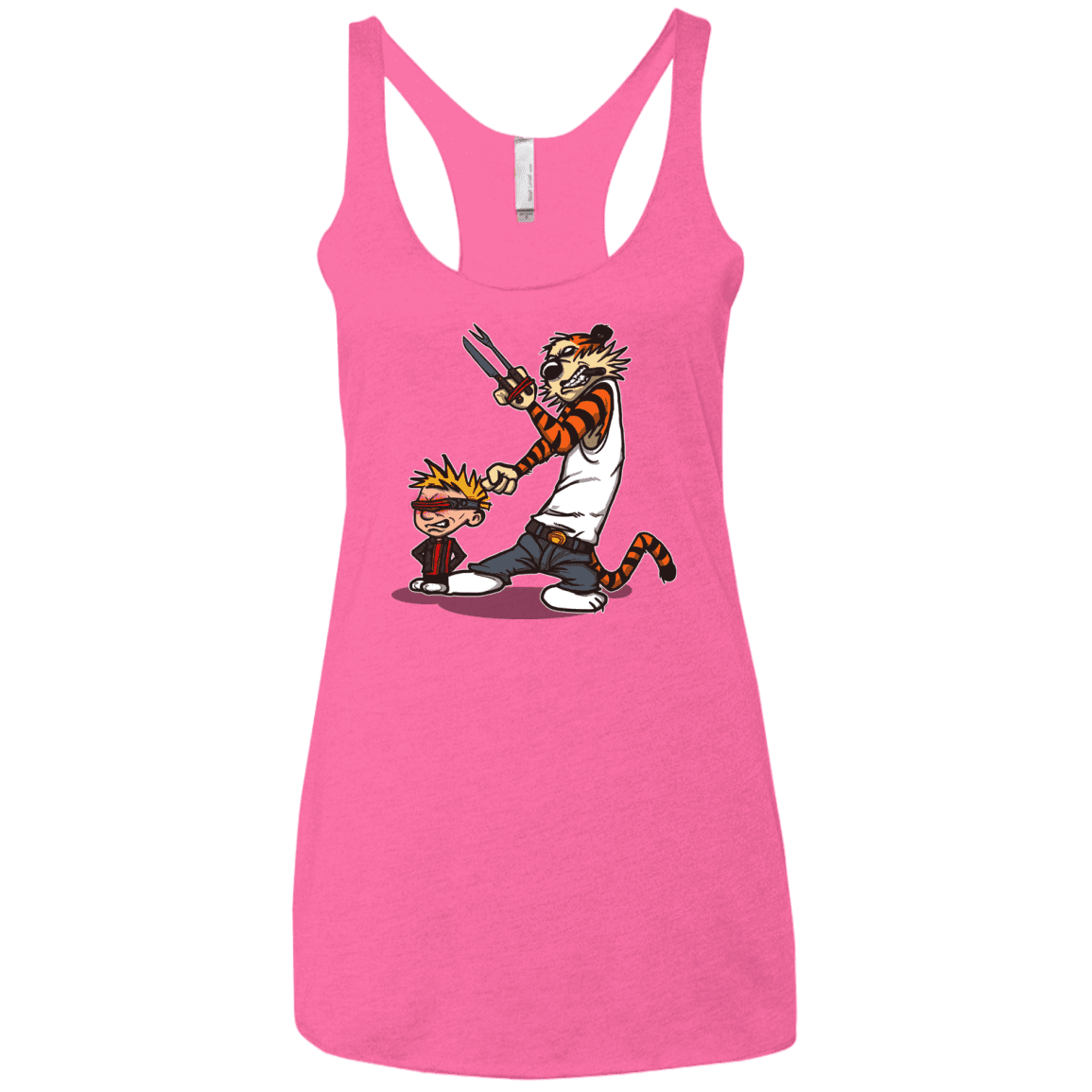 T-Shirts Vintage Pink / X-Small Superhero Team Women's Triblend Racerback Tank