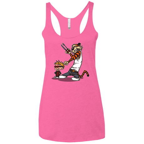 T-Shirts Vintage Pink / X-Small Superhero Team Women's Triblend Racerback Tank