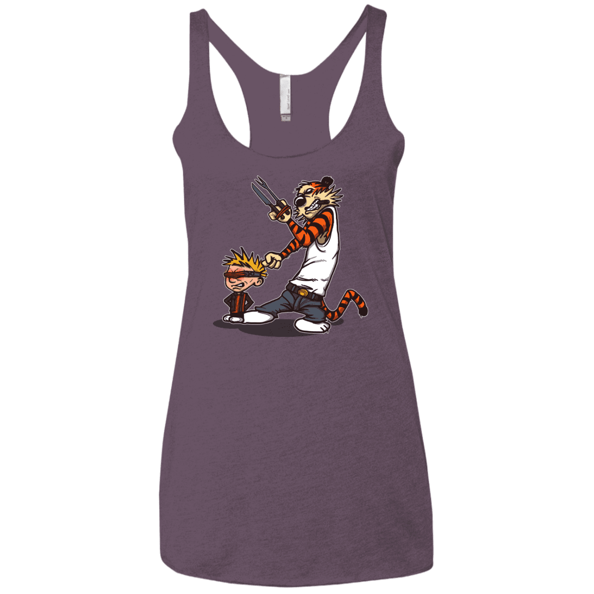 T-Shirts Vintage Purple / X-Small Superhero Team Women's Triblend Racerback Tank