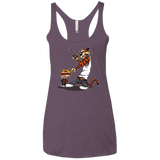 T-Shirts Vintage Purple / X-Small Superhero Team Women's Triblend Racerback Tank