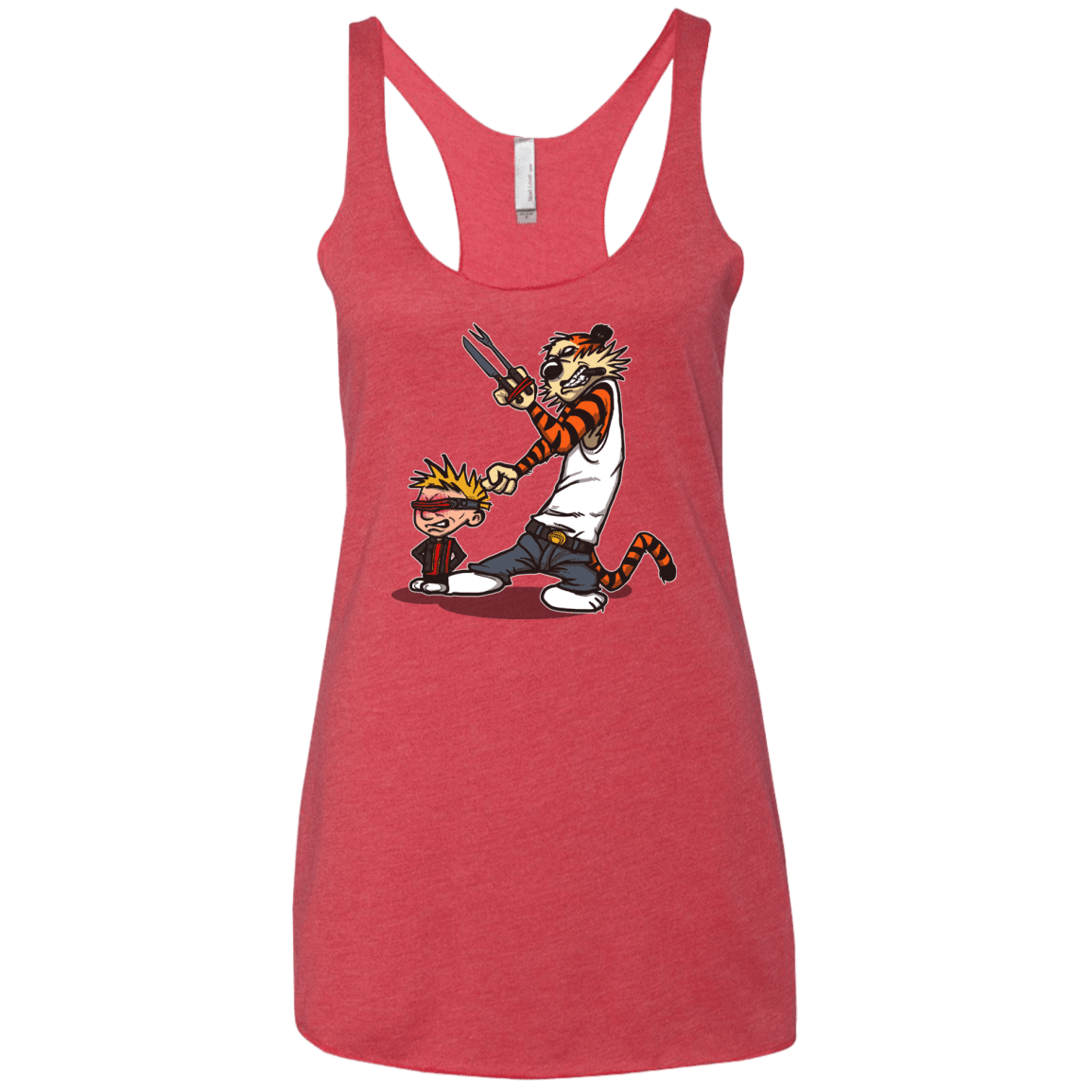 T-Shirts Vintage Red / X-Small Superhero Team Women's Triblend Racerback Tank