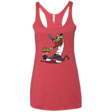 T-Shirts Vintage Red / X-Small Superhero Team Women's Triblend Racerback Tank