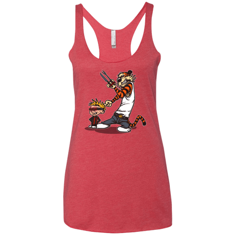 T-Shirts Vintage Red / X-Small Superhero Team Women's Triblend Racerback Tank