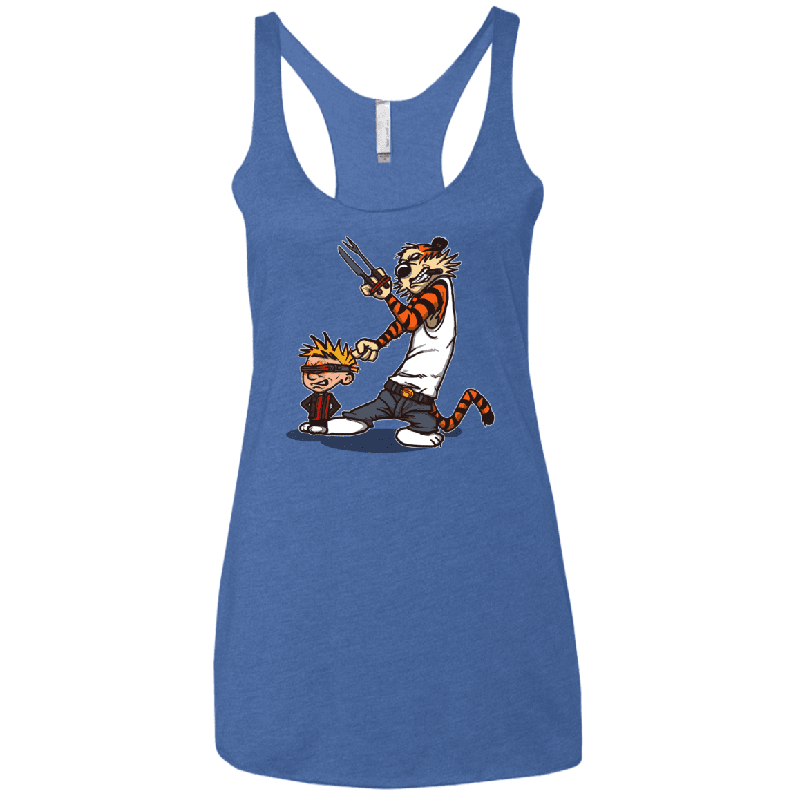 T-Shirts Vintage Royal / X-Small Superhero Team Women's Triblend Racerback Tank