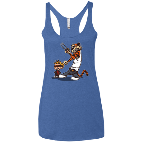 T-Shirts Vintage Royal / X-Small Superhero Team Women's Triblend Racerback Tank