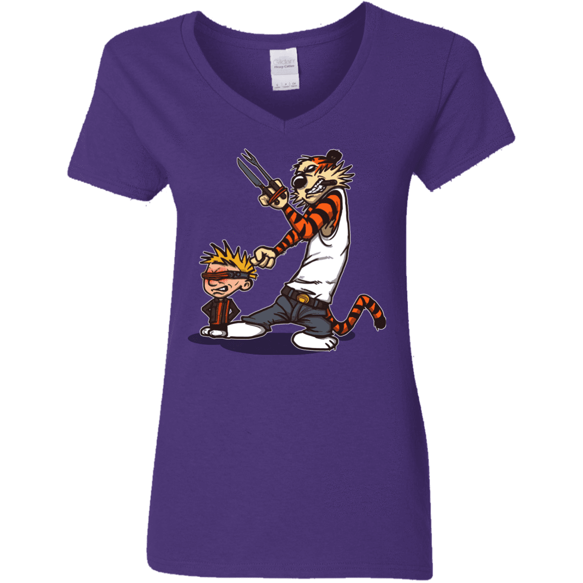 T-Shirts Purple / S Superhero Team Women's V-Neck T-Shirt