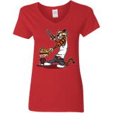 T-Shirts Red / S Superhero Team Women's V-Neck T-Shirt