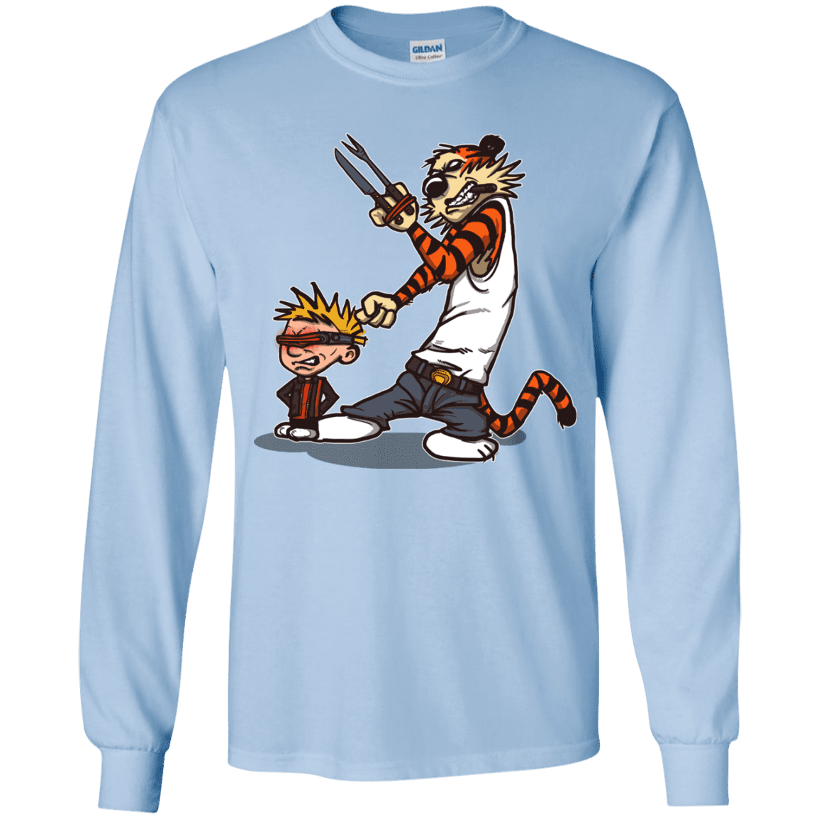 T-Shirts Light Blue / YS Superhero Team Youth Long Sleeve T-Shirt