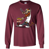 T-Shirts Maroon / YS Superhero Team Youth Long Sleeve T-Shirt