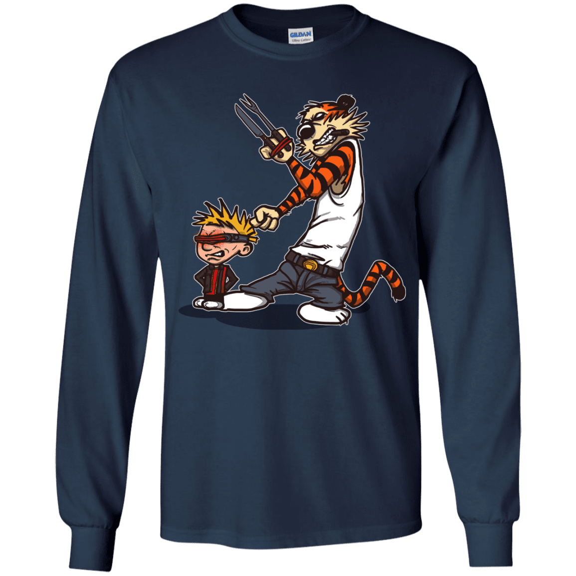 T-Shirts Navy / YS Superhero Team Youth Long Sleeve T-Shirt