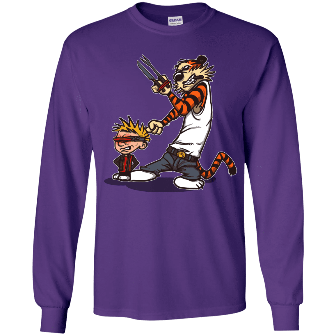 T-Shirts Purple / YS Superhero Team Youth Long Sleeve T-Shirt