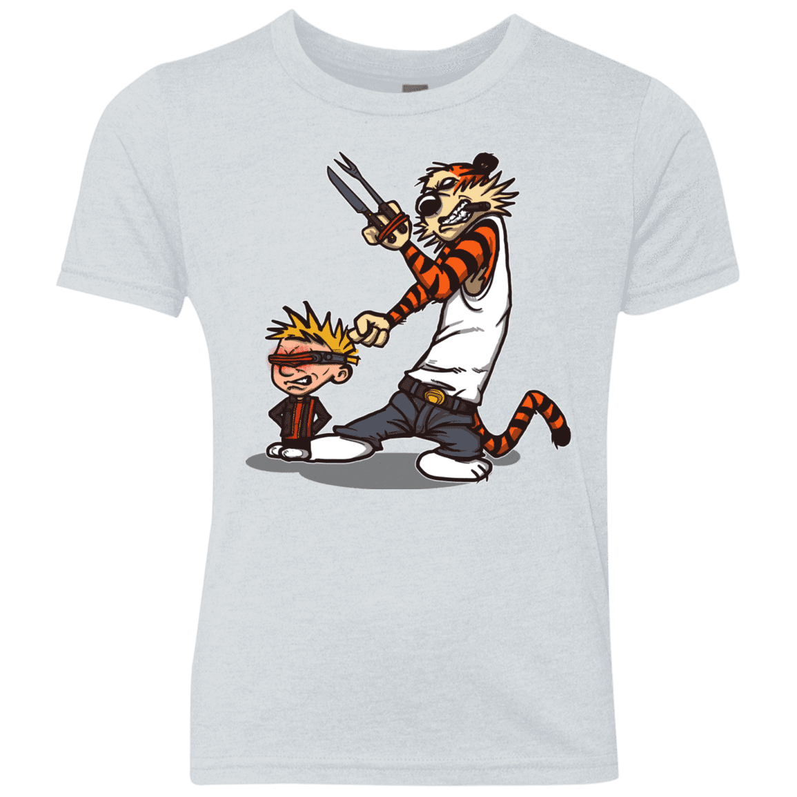 T-Shirts Heather White / YXS Superhero Team Youth Triblend T-Shirt