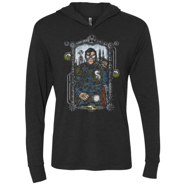 T-Shirts Vintage Black / X-Small Superior Man Triblend Long Sleeve Hoodie Tee