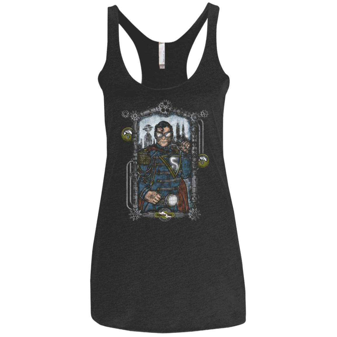 T-Shirts Vintage Black / X-Small Superior Man Women's Triblend Racerback Tank
