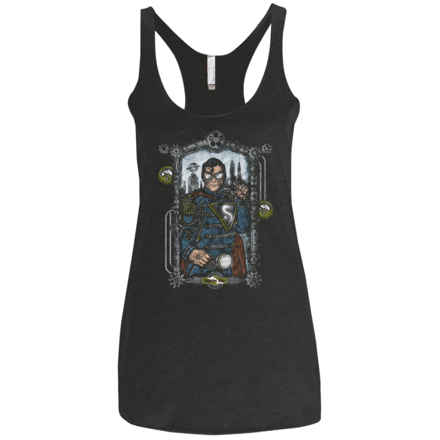 T-Shirts Vintage Black / X-Small Superior Man Women's Triblend Racerback Tank