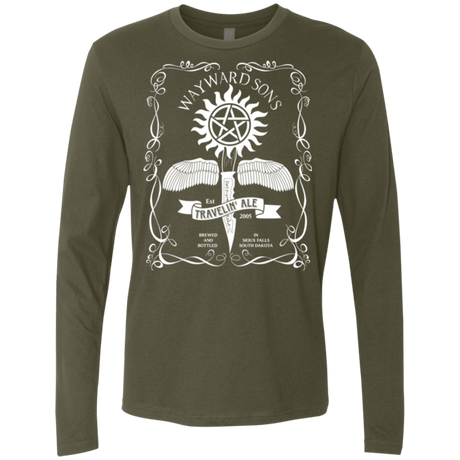 T-Shirts Military Green / Small Supernatural 3 Men's Premium Long Sleeve
