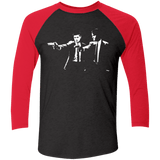 T-Shirts Vintage Black/Vintage Red / X-Small Supernatural fiction Men's Triblend 3/4 Sleeve
