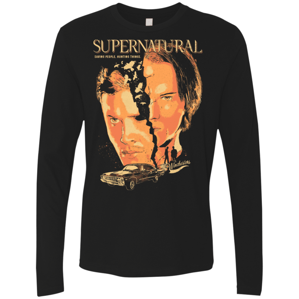 T-Shirts Black / S Supernatural Men's Premium Long Sleeve