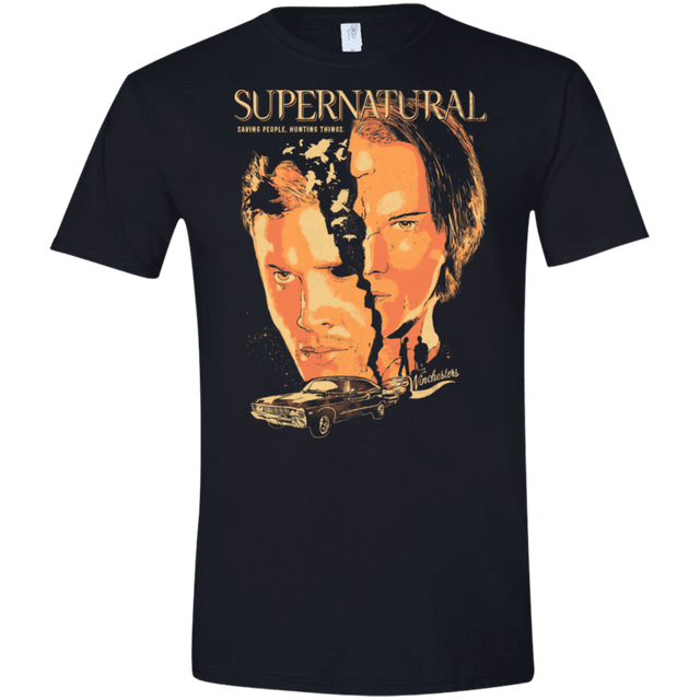 T-Shirts Black / X-Small Supernatural Men's Semi-Fitted Softstyle