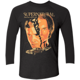 T-Shirts Vintage Black/Vintage Black / X-Small Supernatural Men's Triblend 3/4 Sleeve