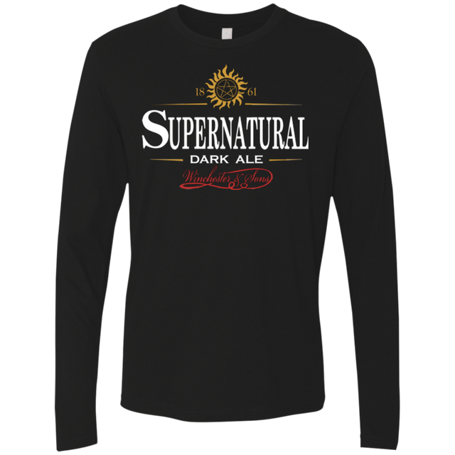 T-Shirts Black / Small Supernatural Stout Men's Premium Long Sleeve