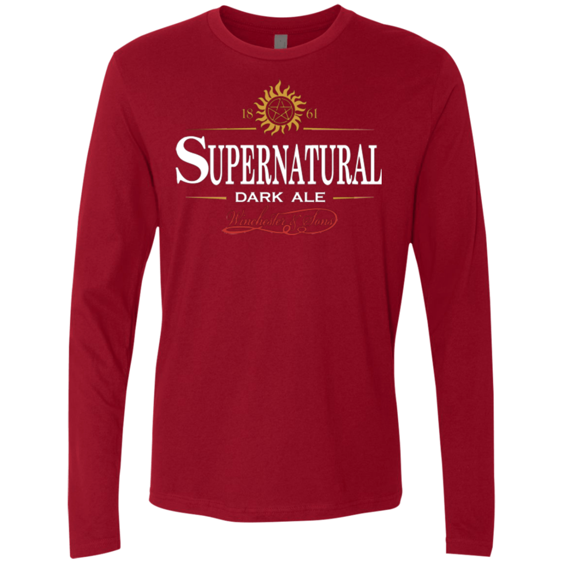 T-Shirts Cardinal / Small Supernatural Stout Men's Premium Long Sleeve