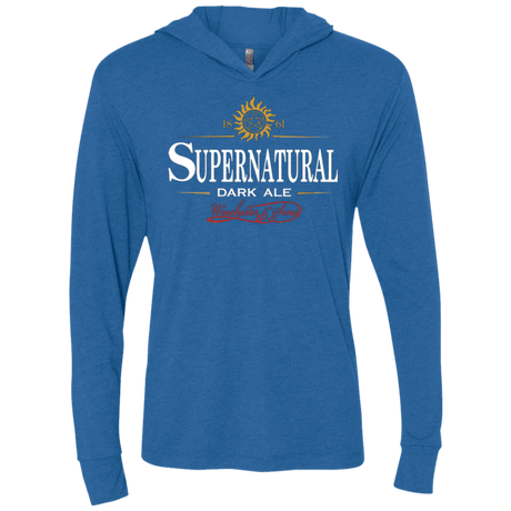 T-Shirts Vintage Royal / X-Small Supernatural Stout Triblend Long Sleeve Hoodie Tee