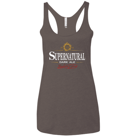 T-Shirts Macchiato / X-Small Supernatural Stout Women's Triblend Racerback Tank