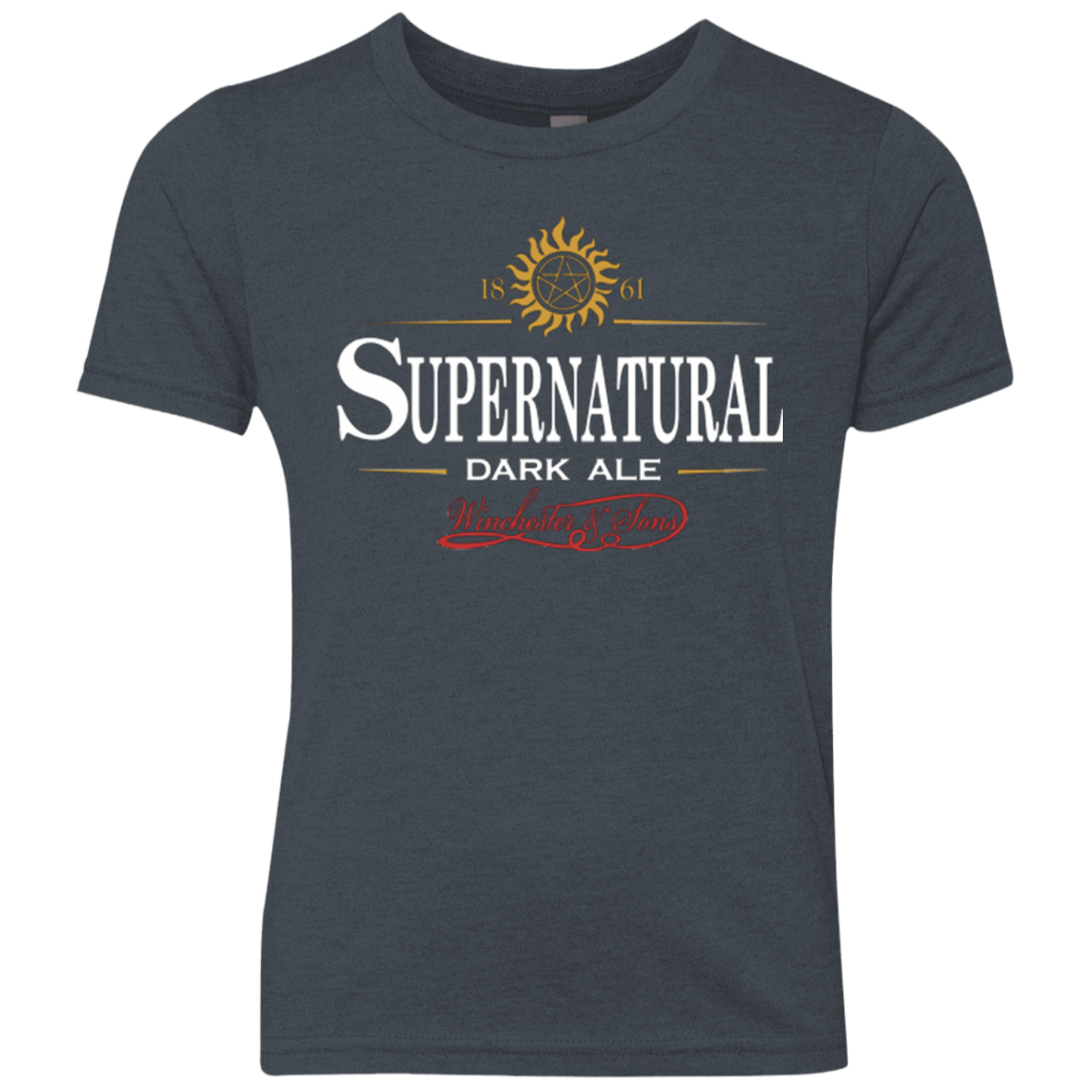 T-Shirts Vintage Navy / YXS Supernatural Stout Youth Triblend T-Shirt
