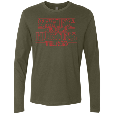 T-Shirts Military Green / Small Supernatural Things Men's Premium Long Sleeve