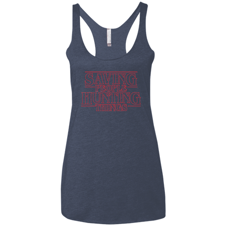 T-Shirts Vintage Navy / X-Small Supernatural Things Women's Triblend Racerback Tank