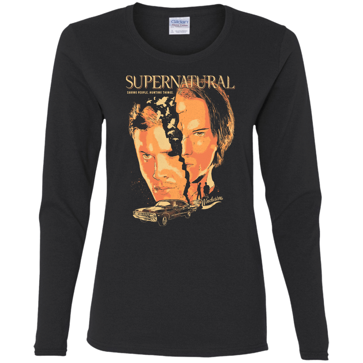 T-Shirts Black / S Supernatural Women's Long Sleeve T-Shirt