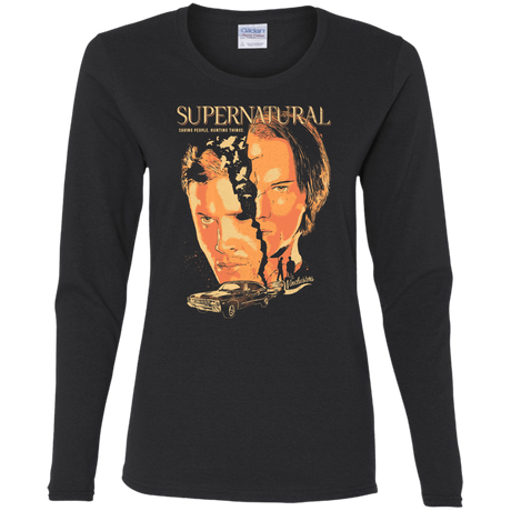 T-Shirts Black / S Supernatural Women's Long Sleeve T-Shirt