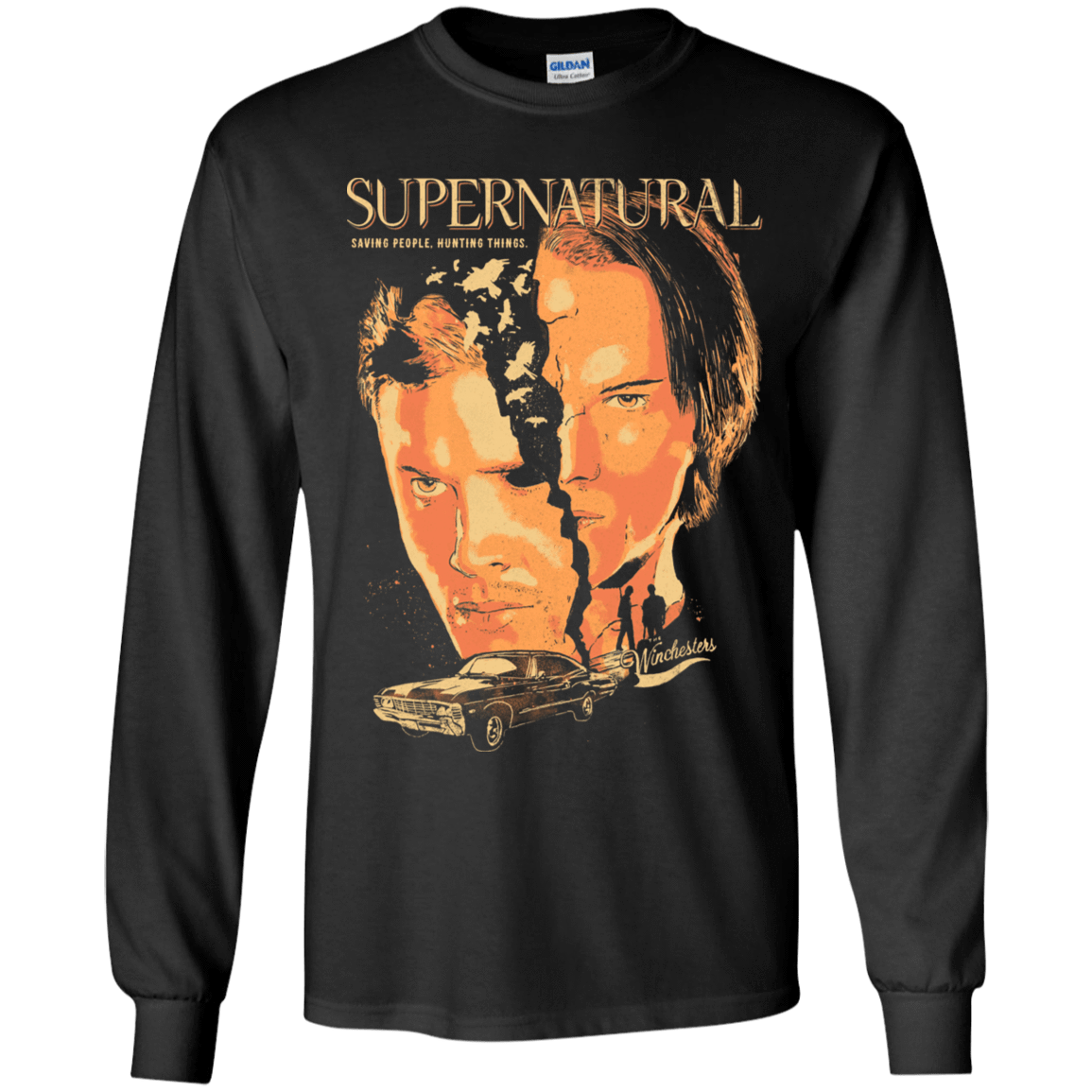 T-Shirts Black / YS Supernatural Youth Long Sleeve T-Shirt