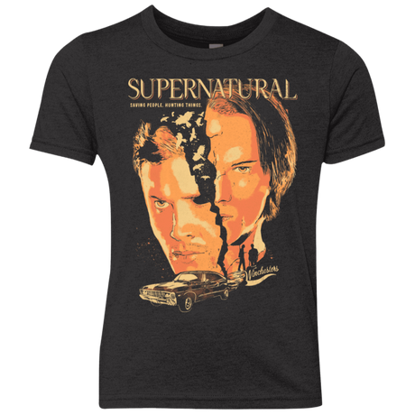 T-Shirts Vintage Black / YXS Supernatural Youth Triblend T-Shirt