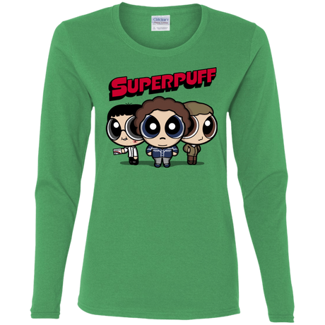 T-Shirts Irish Green / S Superpuff Women's Long Sleeve T-Shirt