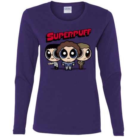 T-Shirts Purple / S Superpuff Women's Long Sleeve T-Shirt