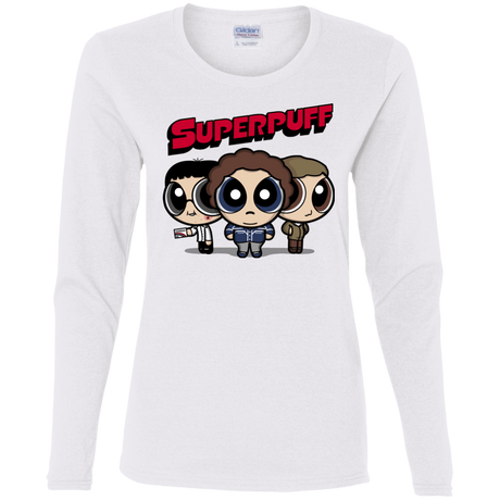 T-Shirts White / S Superpuff Women's Long Sleeve T-Shirt