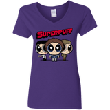 T-Shirts Purple / S Superpuff Women's V-Neck T-Shirt