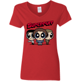 T-Shirts Red / S Superpuff Women's V-Neck T-Shirt