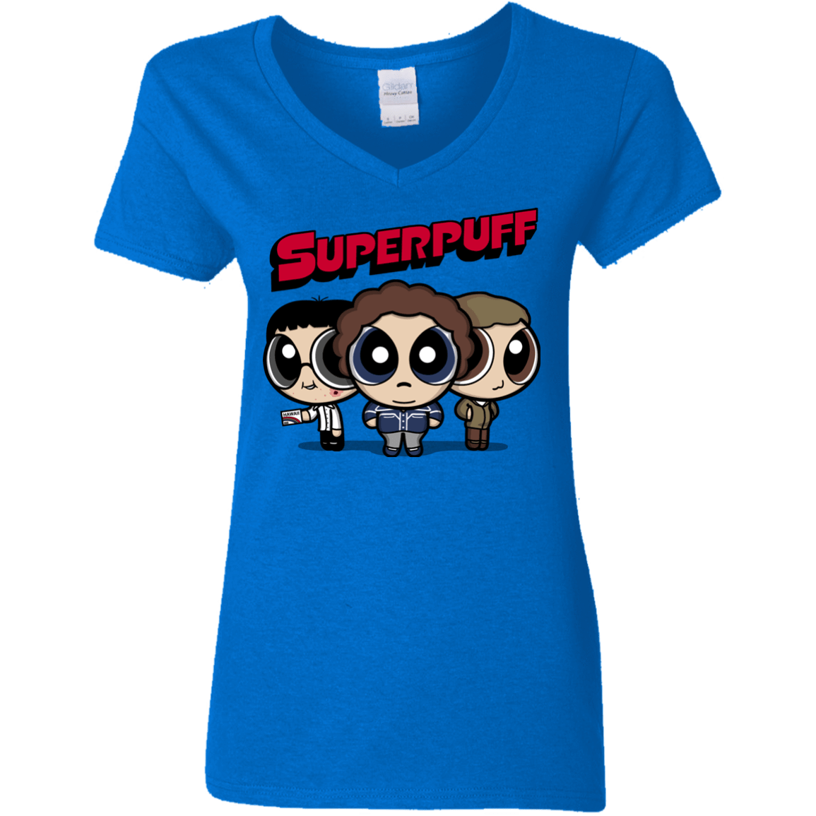 T-Shirts Royal / S Superpuff Women's V-Neck T-Shirt