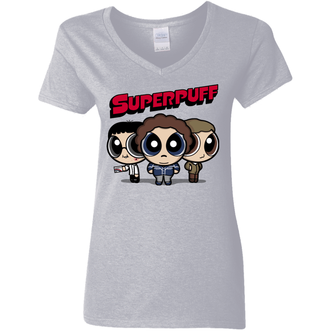 T-Shirts Sport Grey / S Superpuff Women's V-Neck T-Shirt