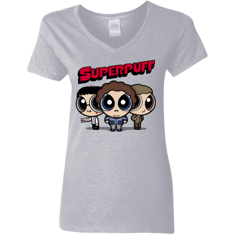 T-Shirts Sport Grey / S Superpuff Women's V-Neck T-Shirt